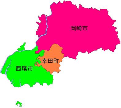 西三河建設事務所の管轄市町(河川)