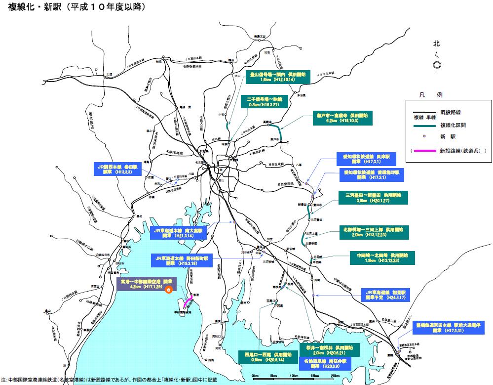 複線化・新駅図