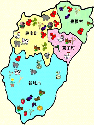 主要農畜産物マップ