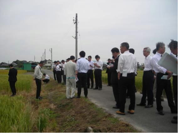 麦現地説明会の様子（安城市）