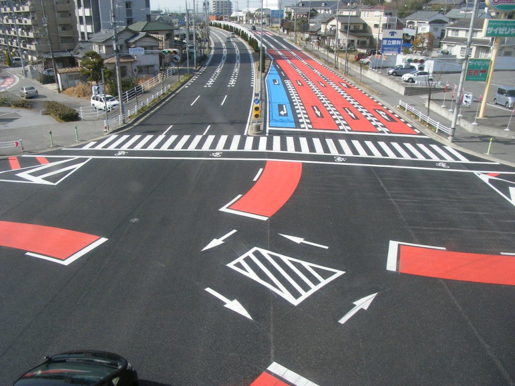 岡崎環状線岡崎市井田町東城交差点