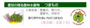 愛知の誇る農林水産物つまもの