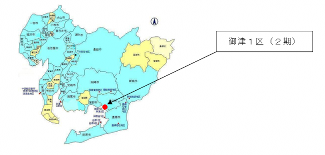 御津1区位置図