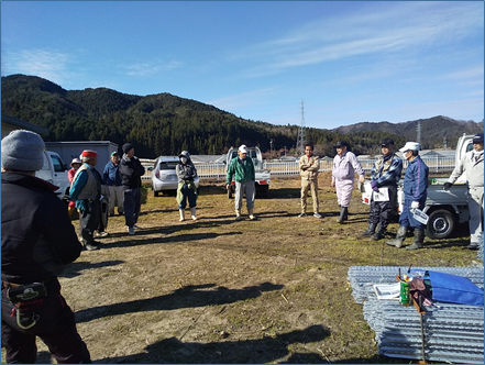 柵管理の重要性の説明風景