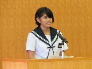 中学生の部 最優秀賞 大橋 タイスさん
