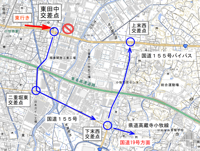 東田中東行き